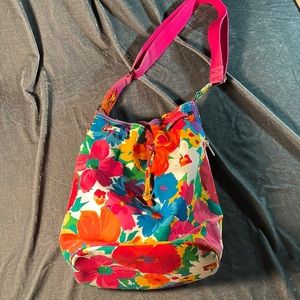 Liz Claiborne Colorful Floral Hobo Bag